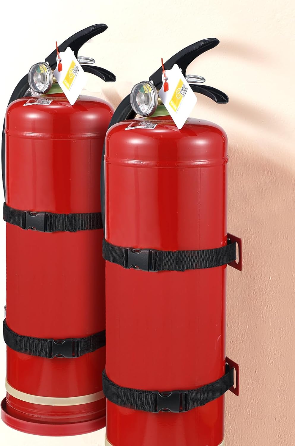Suzile Fire Extinguisher Bracket Wall Mount, Heavy Duty Metal Holder, 3 Pcs