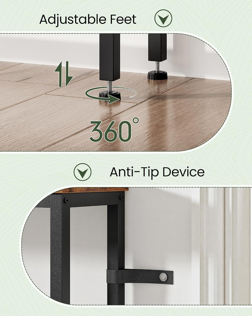 CHOEZON 94.5'' Narrow Console Table with Outlet, 7.1" Behind Cou...