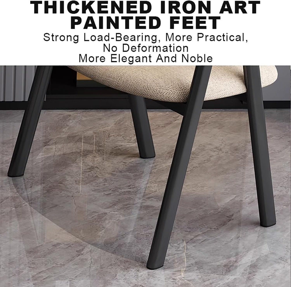 3 Piece Square Dining Table Set, Negotiation Reception Leisure Table with 2 C...