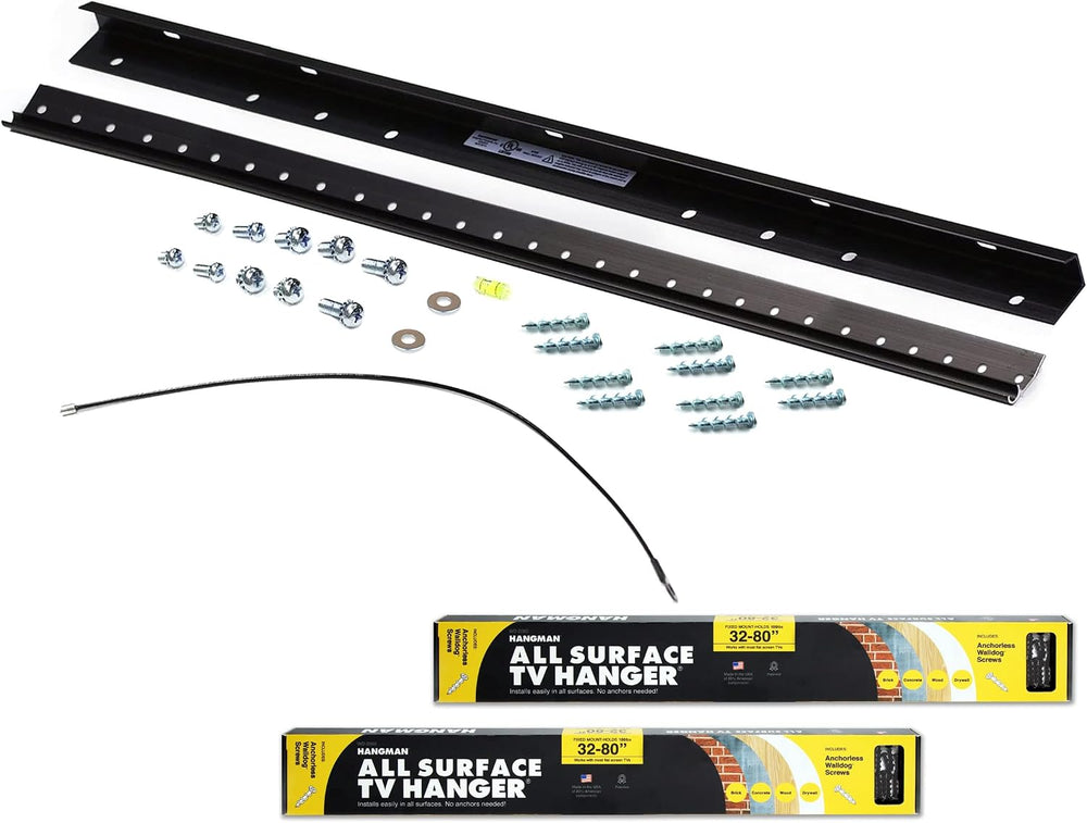 Hangman 32" to 80" All Surface TV Hanger Up to 100 lbs Low Profile ...