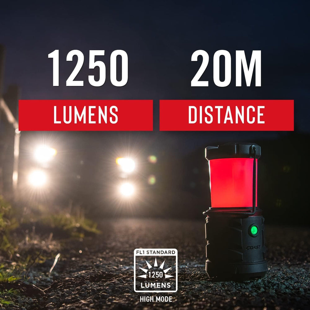 COAST EAL22 1250 Lumen Dual Color LED Emergency Light, Storm Proof, Power Ban...
