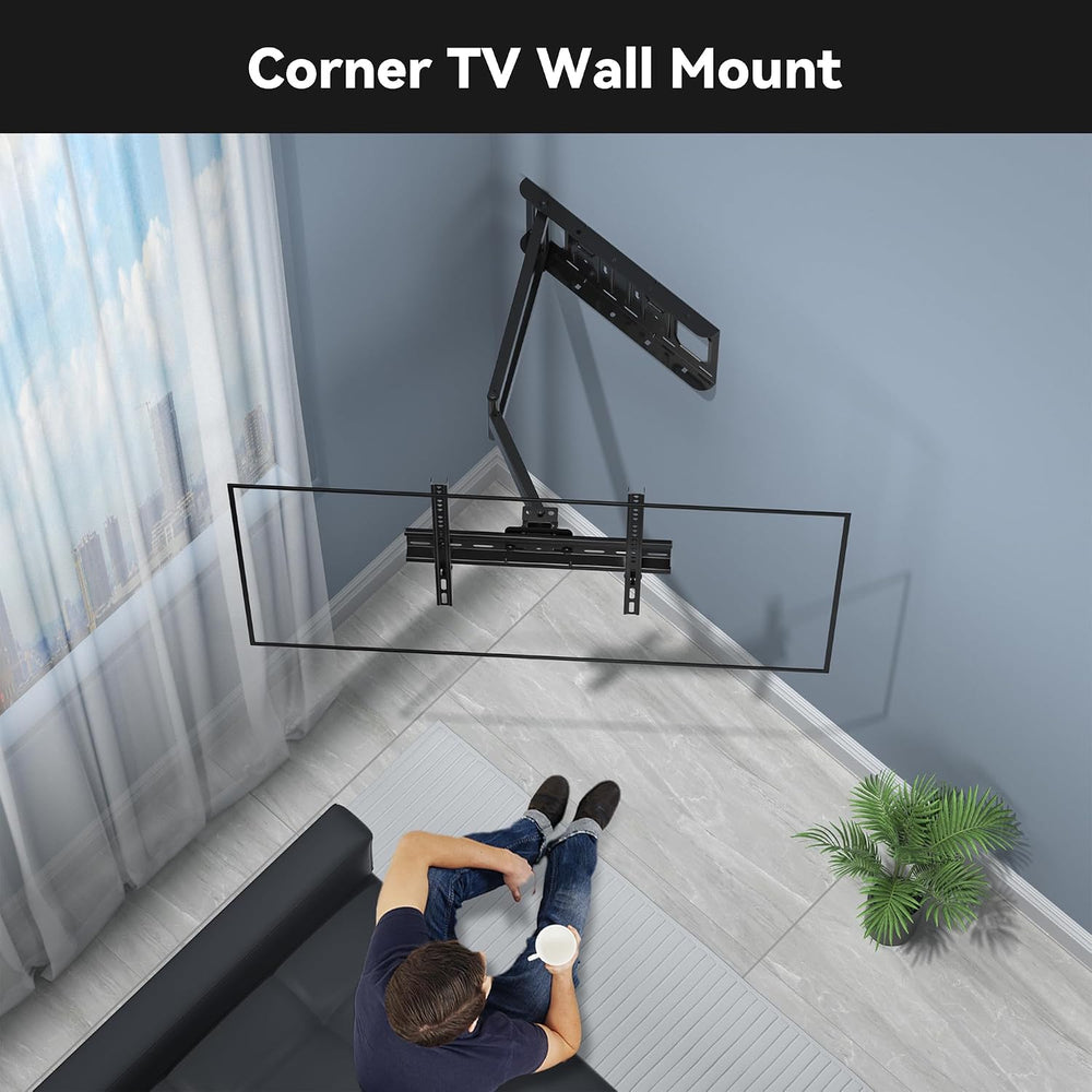 FORGING MOUNT Long Arm Corner TV Wall Mount for 26-60 Inch TVs | 25.6" F...