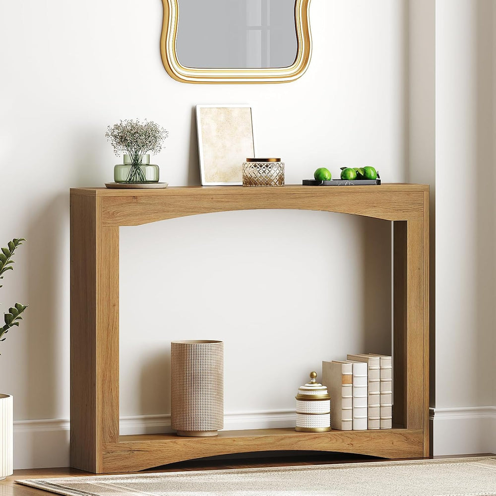 YATINEY Narrow Console Table, 5.9'' Thin Entryway Table, Behind Couch...