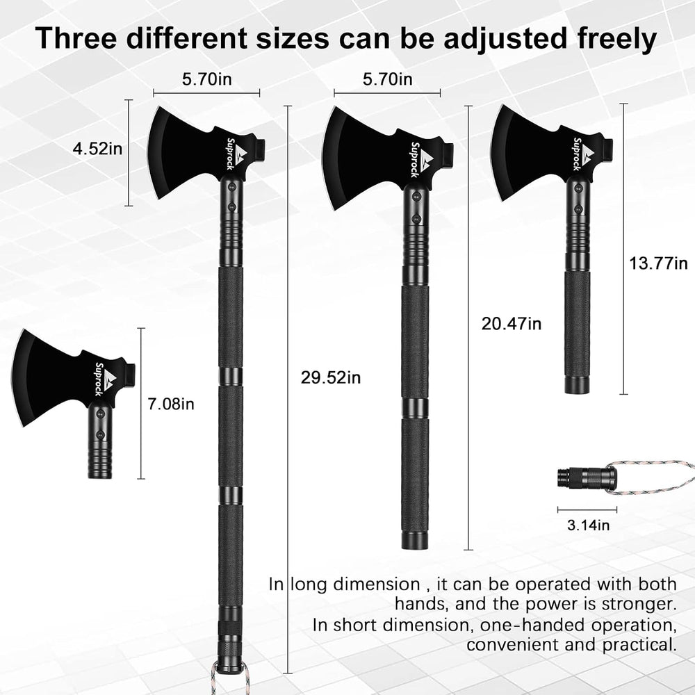 Survival Shovel High Carbon Steel Tactical Shovel Axe Folding Entrenching Too...