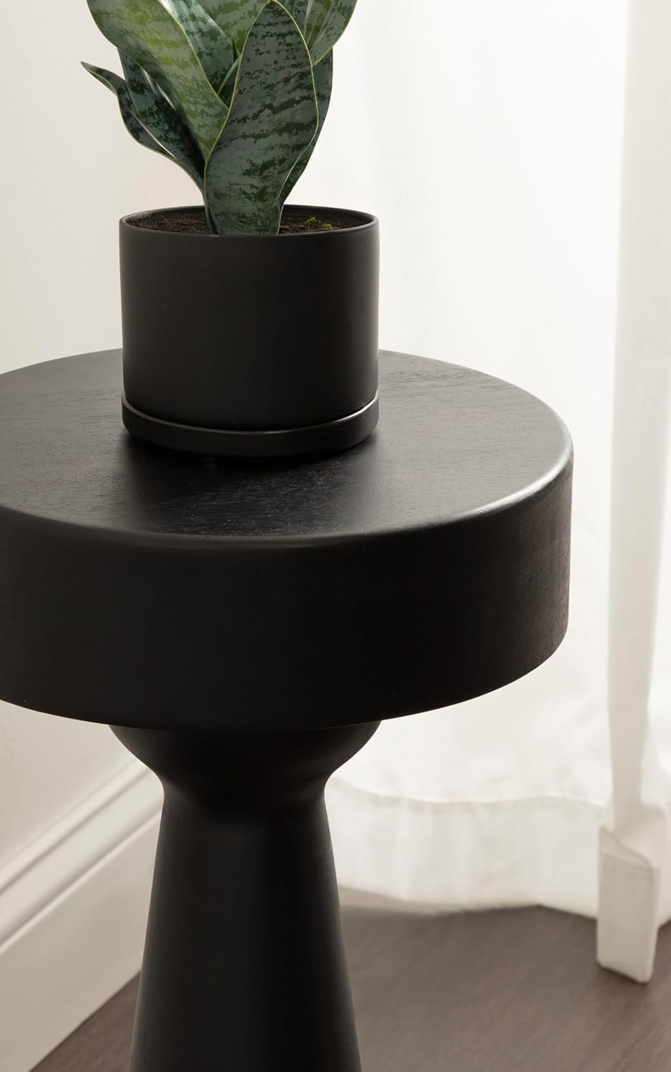 Kate and Laurel Solbrett Modern Sophisticated Round Side Table, 12 x 12 x 22,...