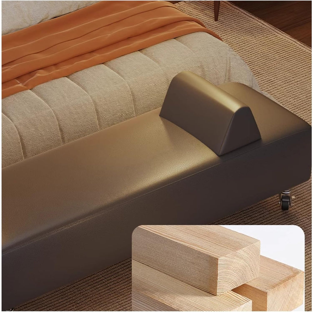 Modern Bedroom Bench, Entryway for Living Room End of Bed Accent Ottoman Entr...