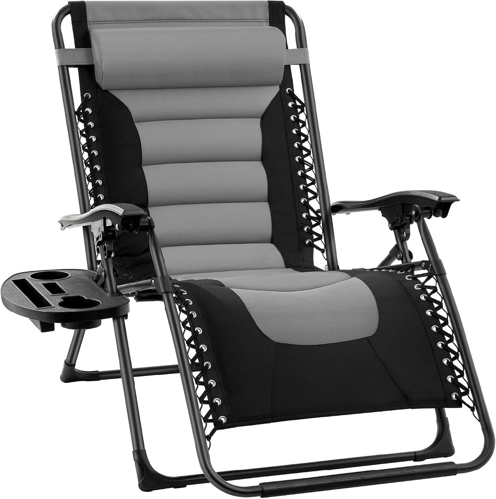Best Choice Products Oversized Padded Zero Gravity Chair, Folding Outdoor Pat...