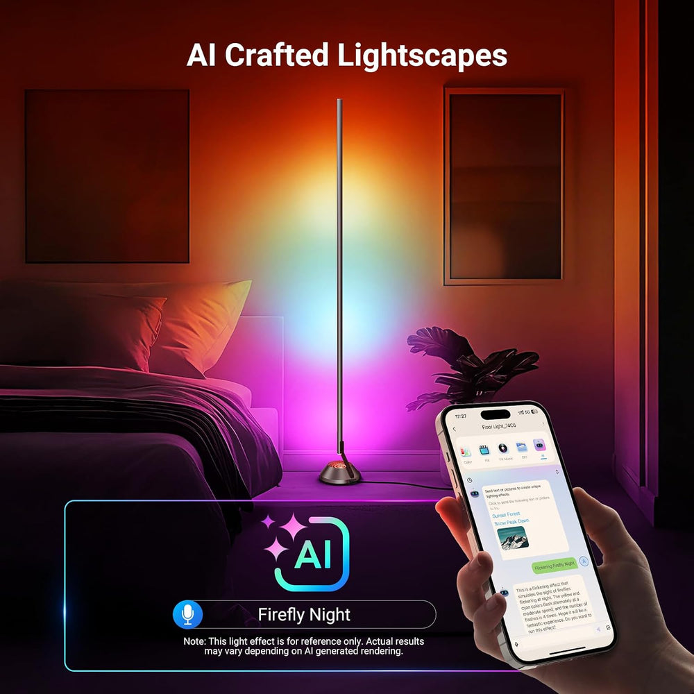 NEEWER NF01 Smart RGB IC W Floor Lamp, 1500lm LED Standing Corner Light