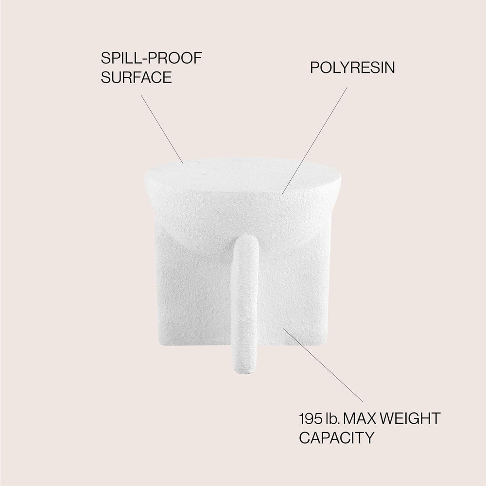 Eyely LBT1109B Frederick 16.25" Minimalist Modern Drum Indoor/Outdoor Ac...