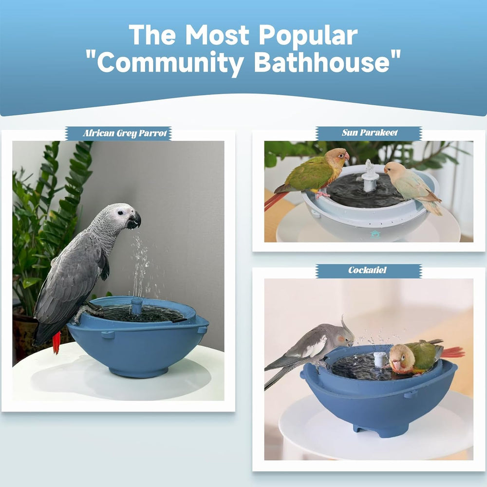 Solar Powered Bird Bath for Outside Fountain with Built-in Lithium Battery, 3...