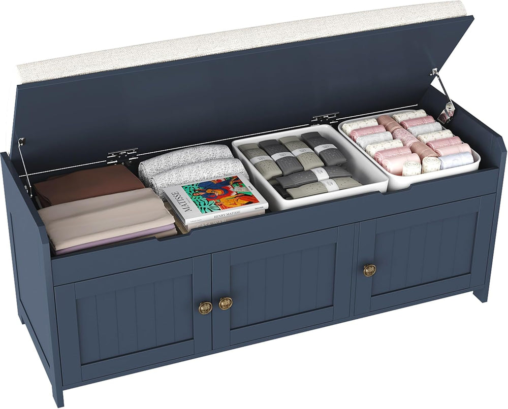 HOMEFORT 41.3" Shoe Bench with Lift Top Storage, Entryway Bench with Cus...