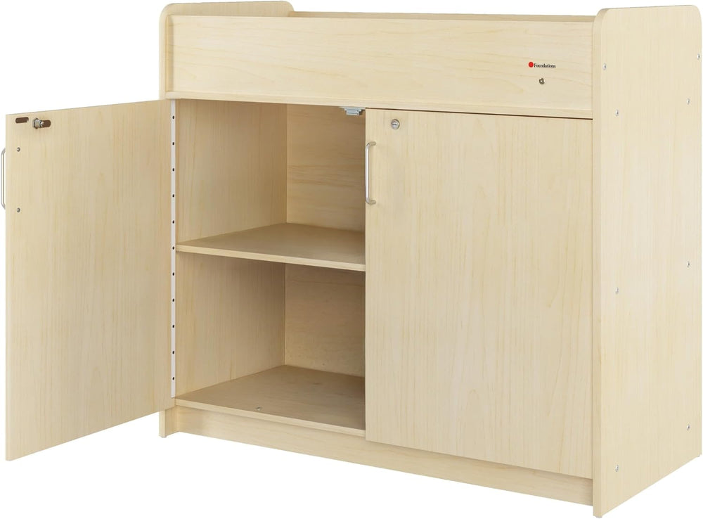 Foundations SafeSwing Daycare Changing Table, Formerly SafetyCraft, Natural