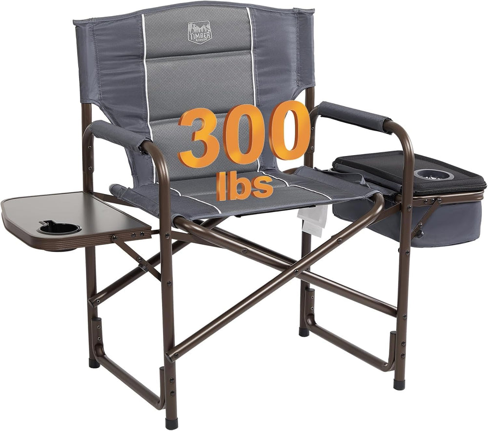TIMBER RIDGE Lightweight Camping Chair, Portable Laurel Director's Chair ...