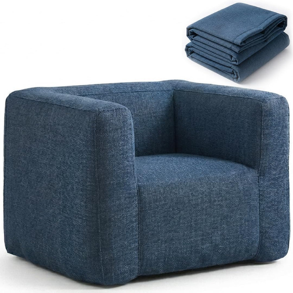 Tavoni Inflatable Armchair with 1 cm Foam Lining, Portable TPU Blow Up Couch ...