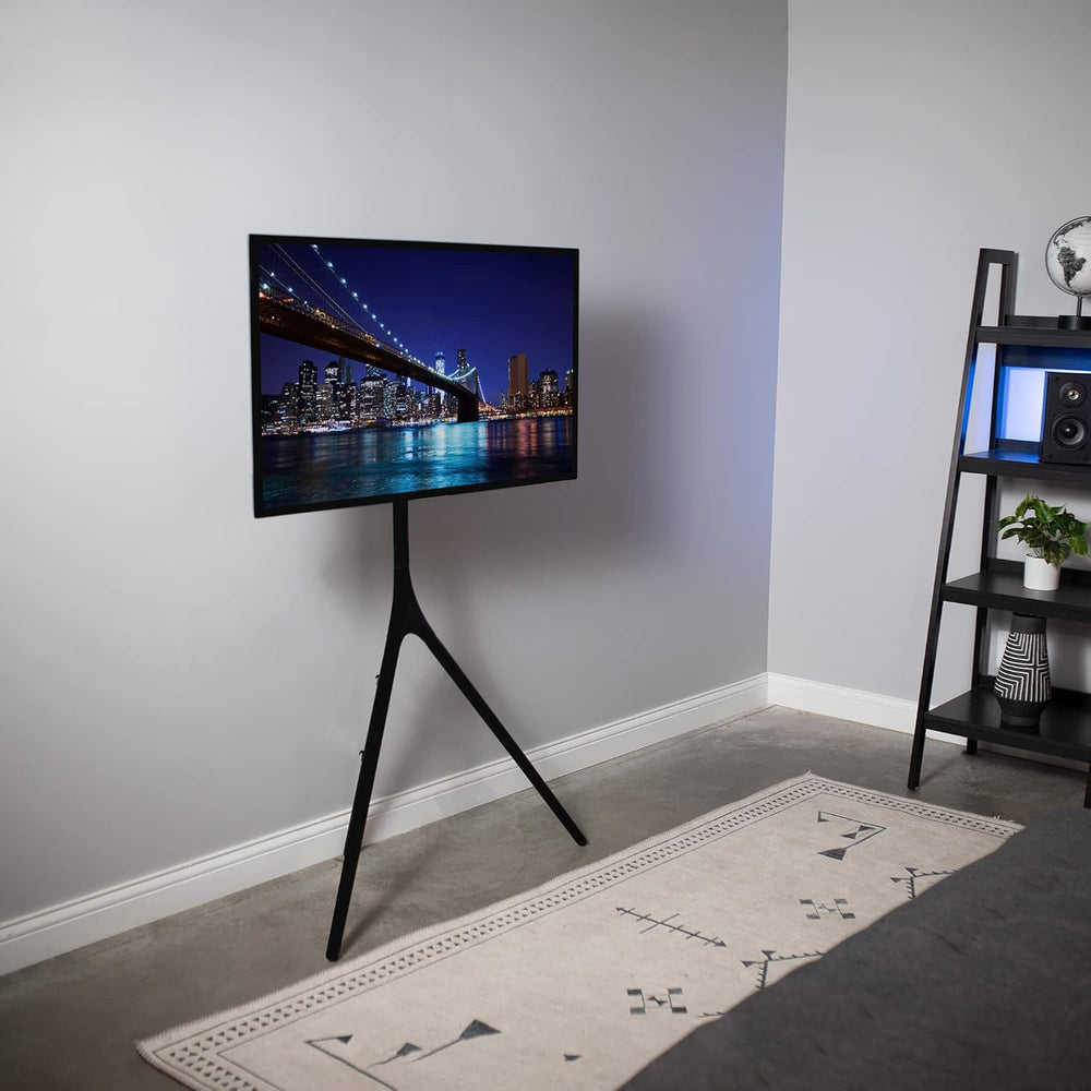 VIVO Black Easel TV Stand for 45 to 65 inch Screens, STAND-TV65AB | Articulat...