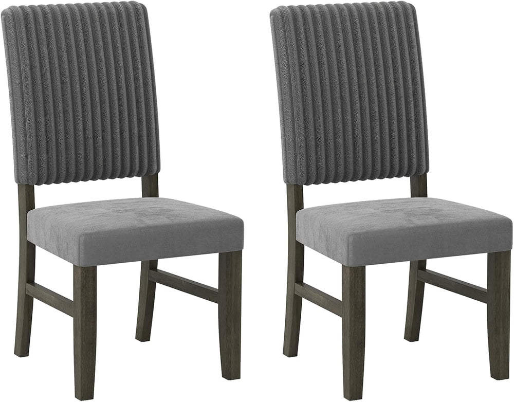 Giantex Dining Chairs Set of 2, Mid-Century Velvet Fabric Upholstered Chairs ...