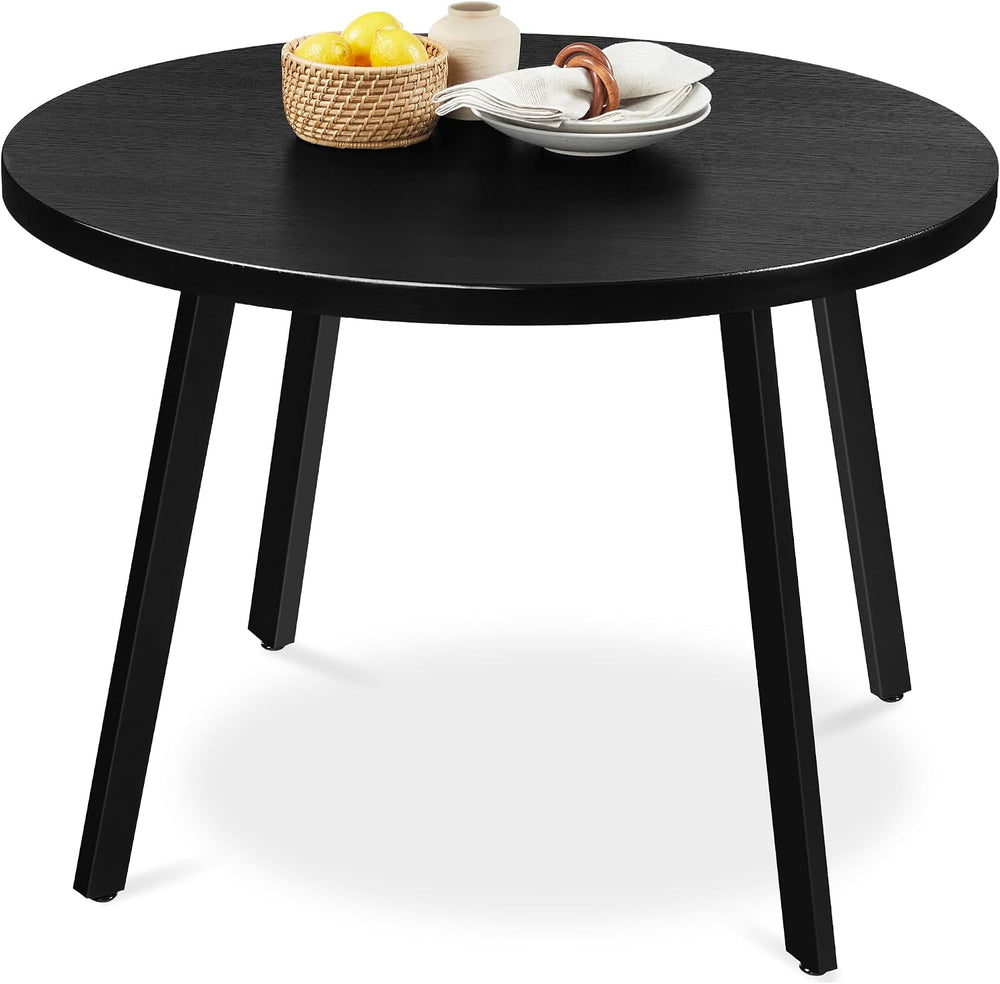 Best Choice Products Round Dining Table 35.5”, Mid-Century Modern Kitchen Tab...