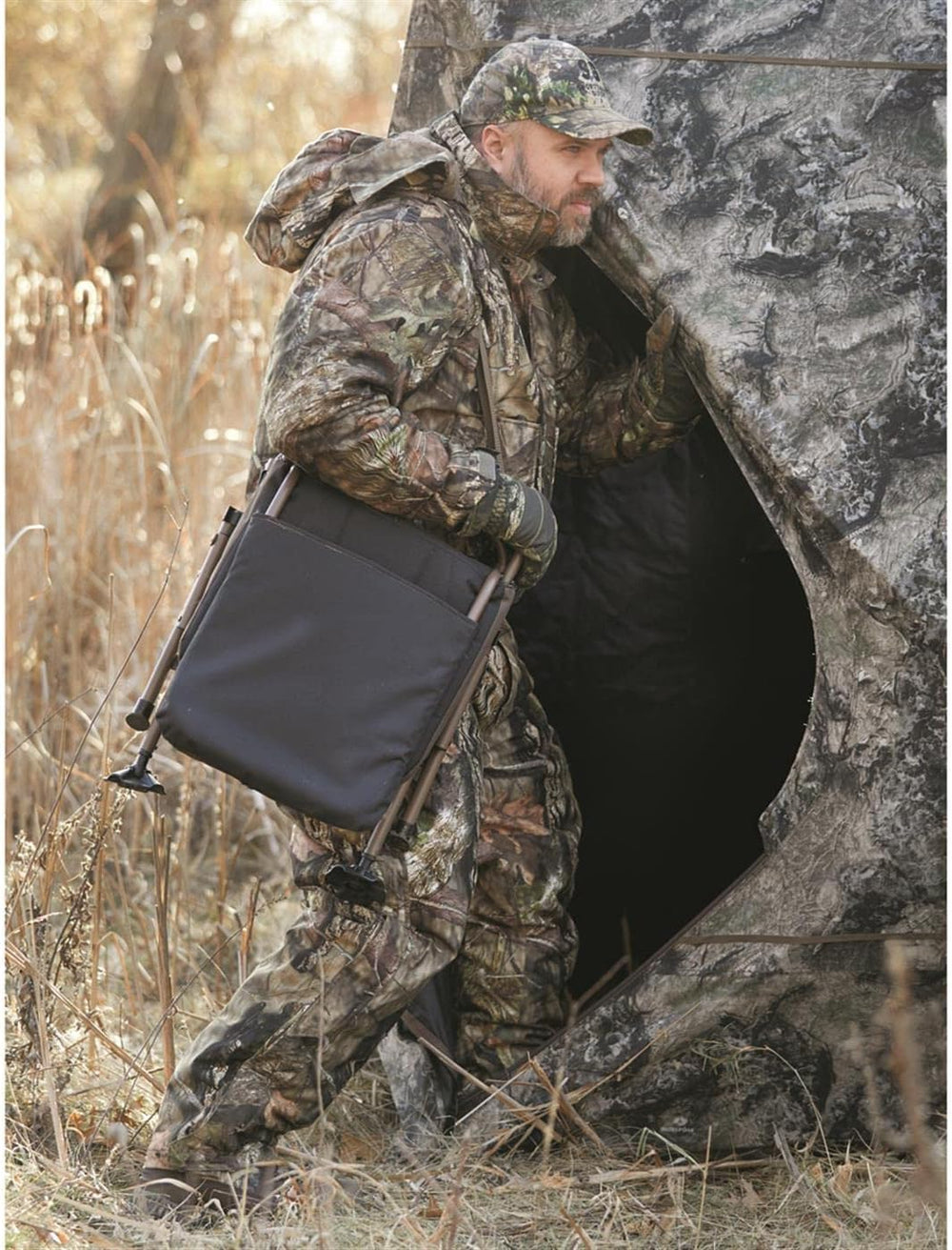 Guide Gear Huntrite 360 Swivel Hunting Blind Chair, 300 Pound Capacity, Foldi...