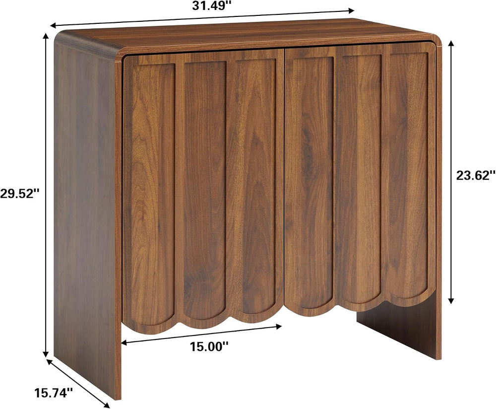 ORRD Sideboard Buffet Cabinet Set of 2, Accent Storage Cabinets with 2 Doors,...