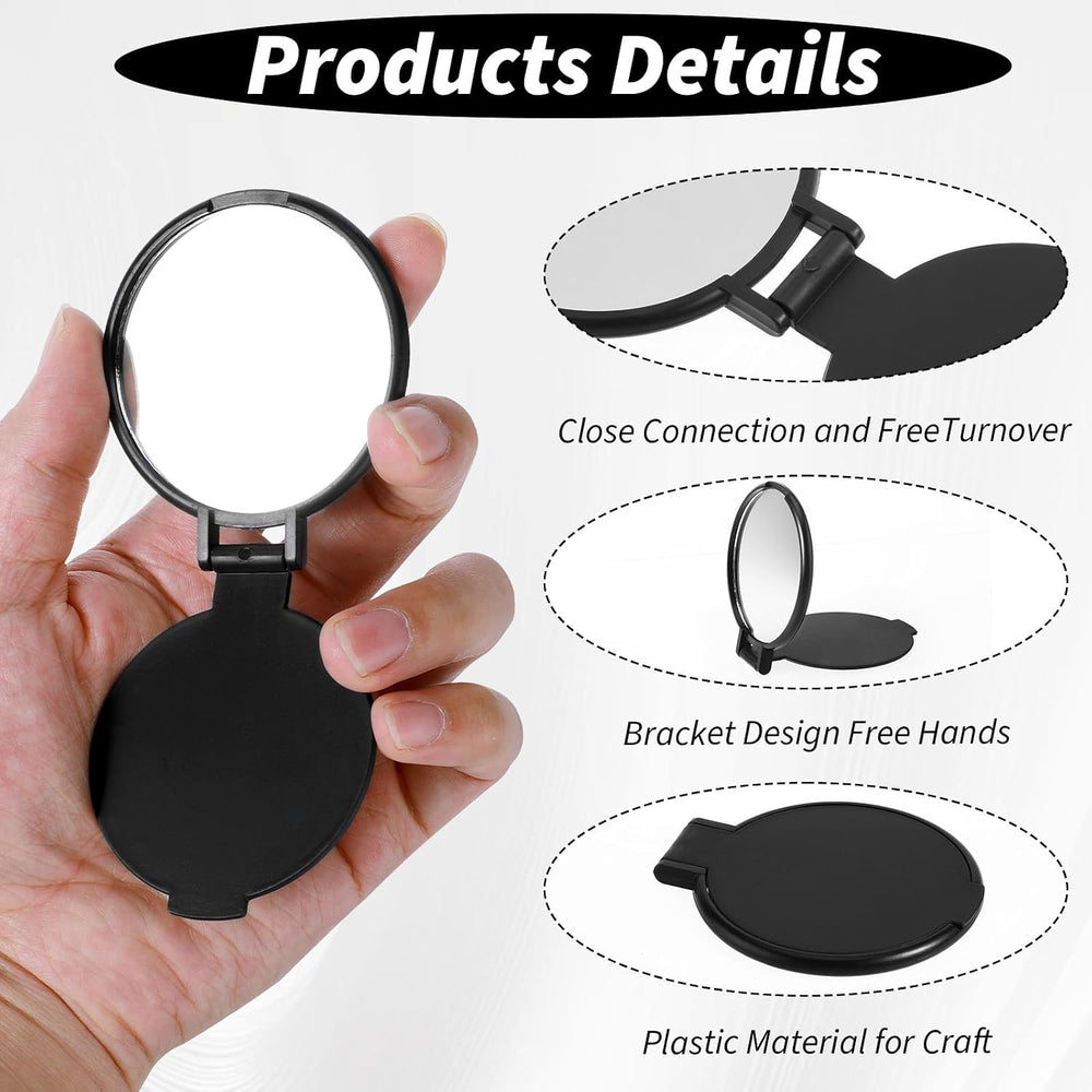 Telooco 100 Pcs Round Compact Mirrors for Purse Mini Folding Mirrors Portable...
