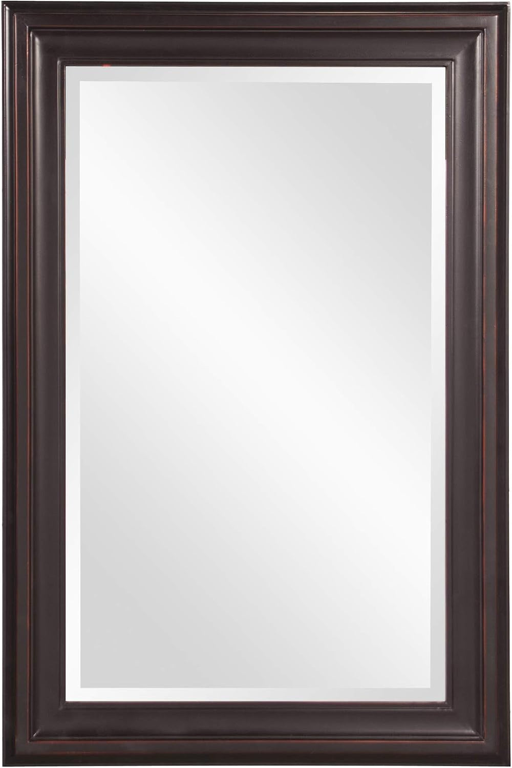 Howard Elliott Collection George Rectangular Oil Rubbed Bronze Wall Mirror, R...