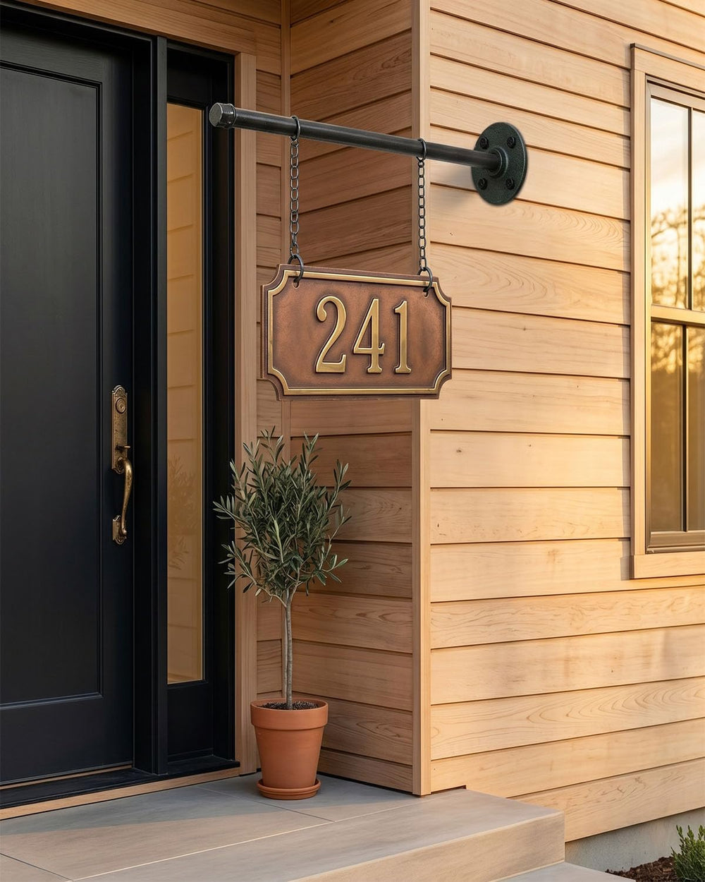 Hanging Sign Bracket 20 Inch Outdoor Sign Holder with Hardware