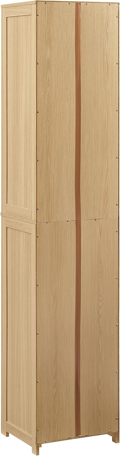 Crosley Furniture Savannah Linen Storage Cabinet, Laundry Room, Bathroom Orga...