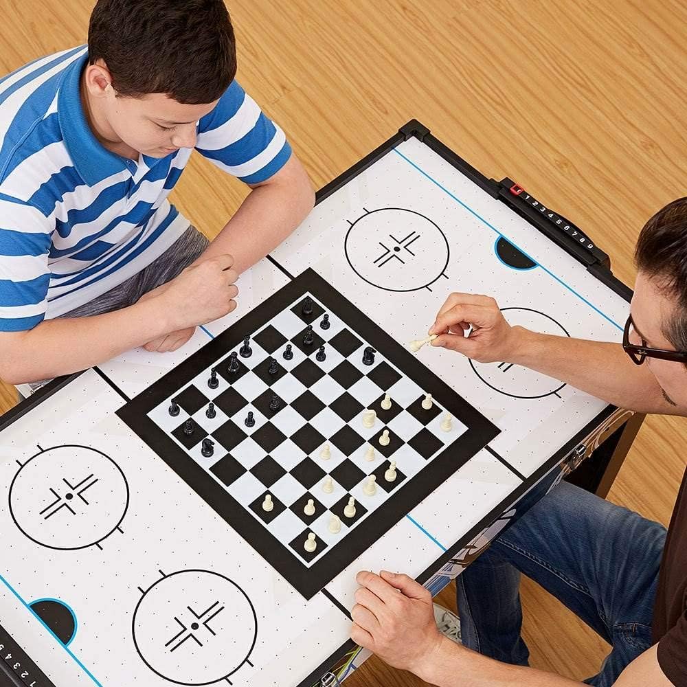 MD Sports 12-in-1 Multi-Game Combo Table with Air Hockey & Foosball, 48-in
