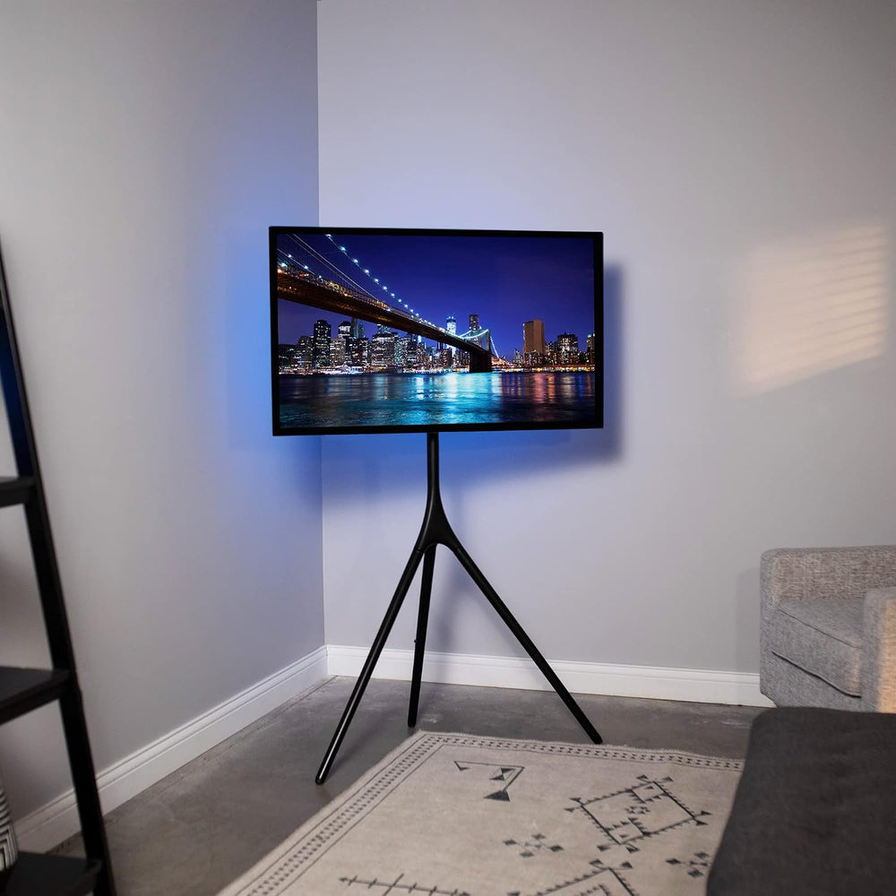 VIVO Black Easel TV Stand for 45 to 65 inch Screens, STAND-TV65AB | Articulat...