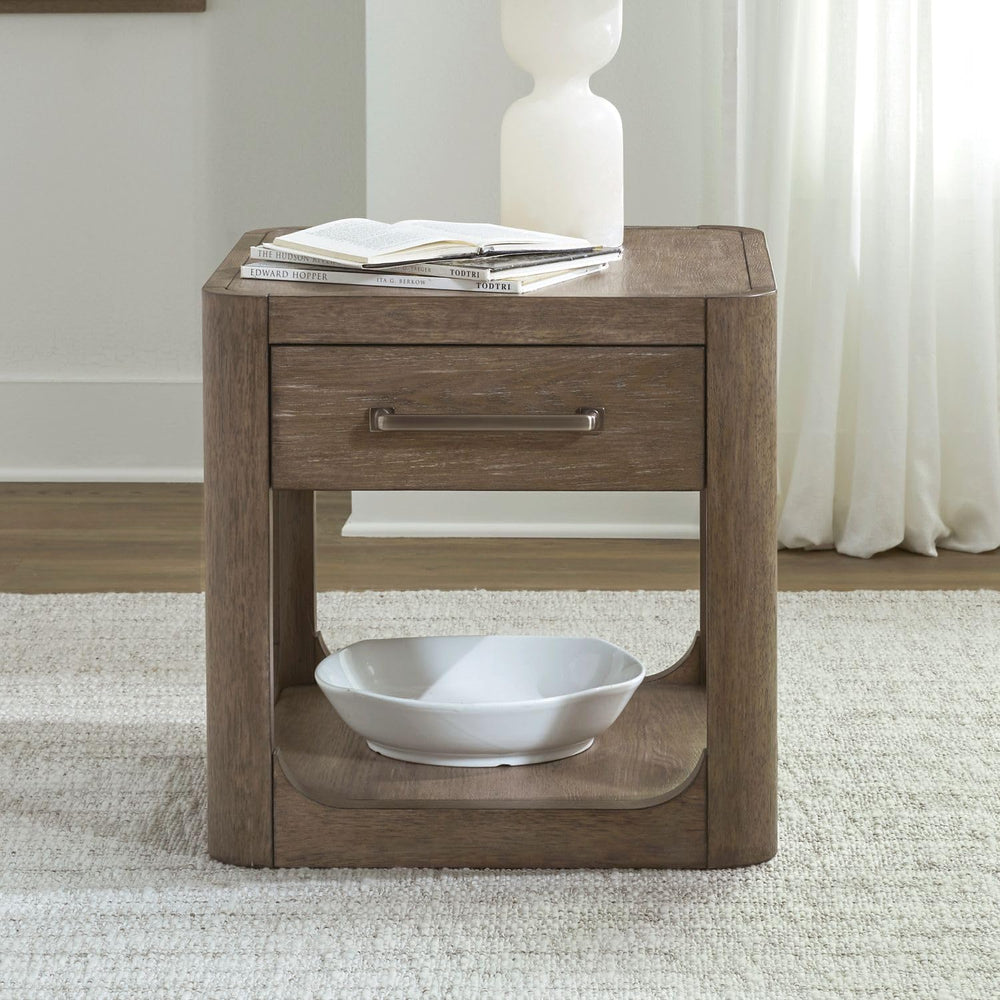 Liberty Furniture South Bend Living Room End Table Contemporary with Storage ...