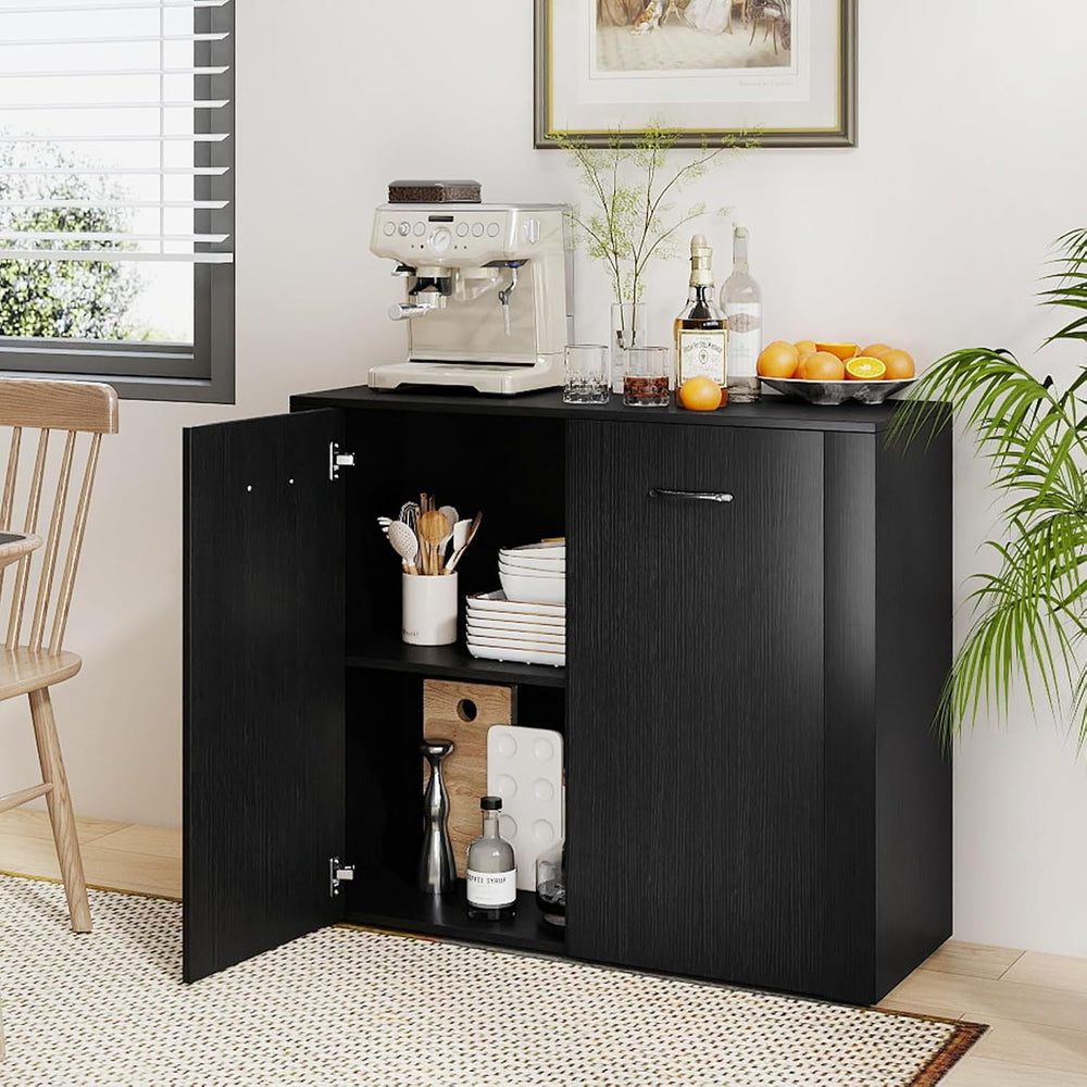 Giantex 38-Inches Storage Cabinet, Sideboard with 2 Doors and 4 Cubic Shelves...