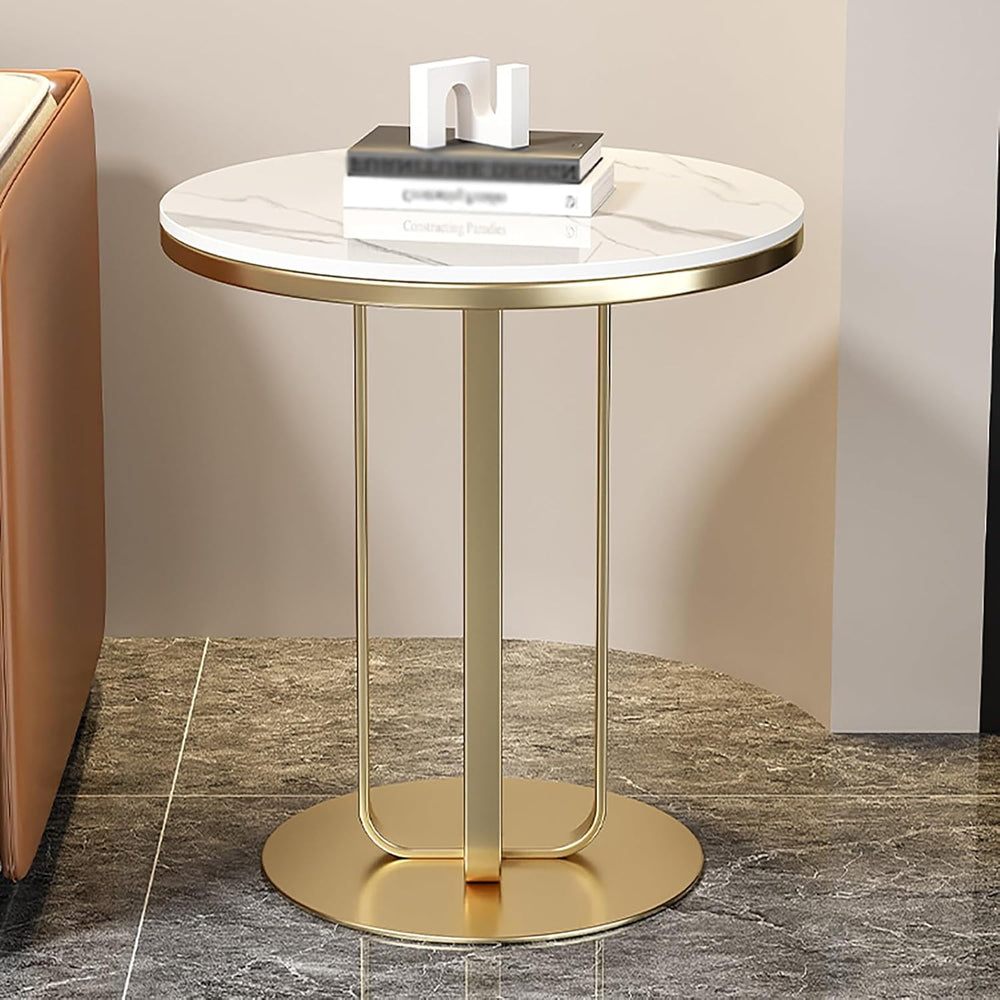 Round Coffee Table, Modern Side End Table for Living Room, Bedroom and Home O...