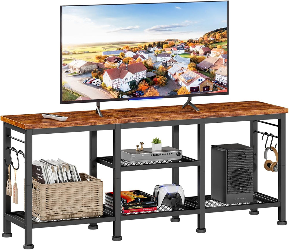 Furologee TV Stand for TVs up to 55 Inch, Entertainment Center with Open Stor...