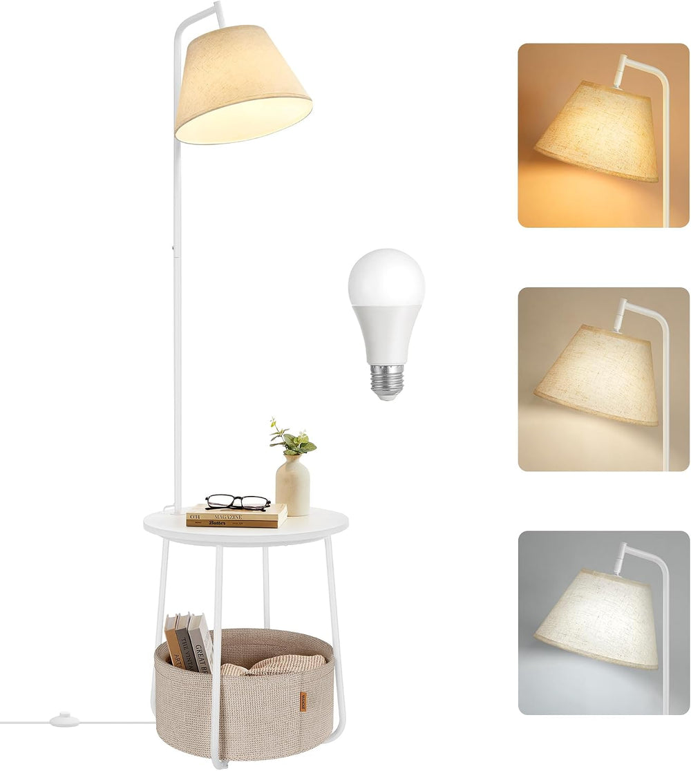 VASAGLE LILEA Collection - Small Round Side End Table, Contemporary Nightstan...