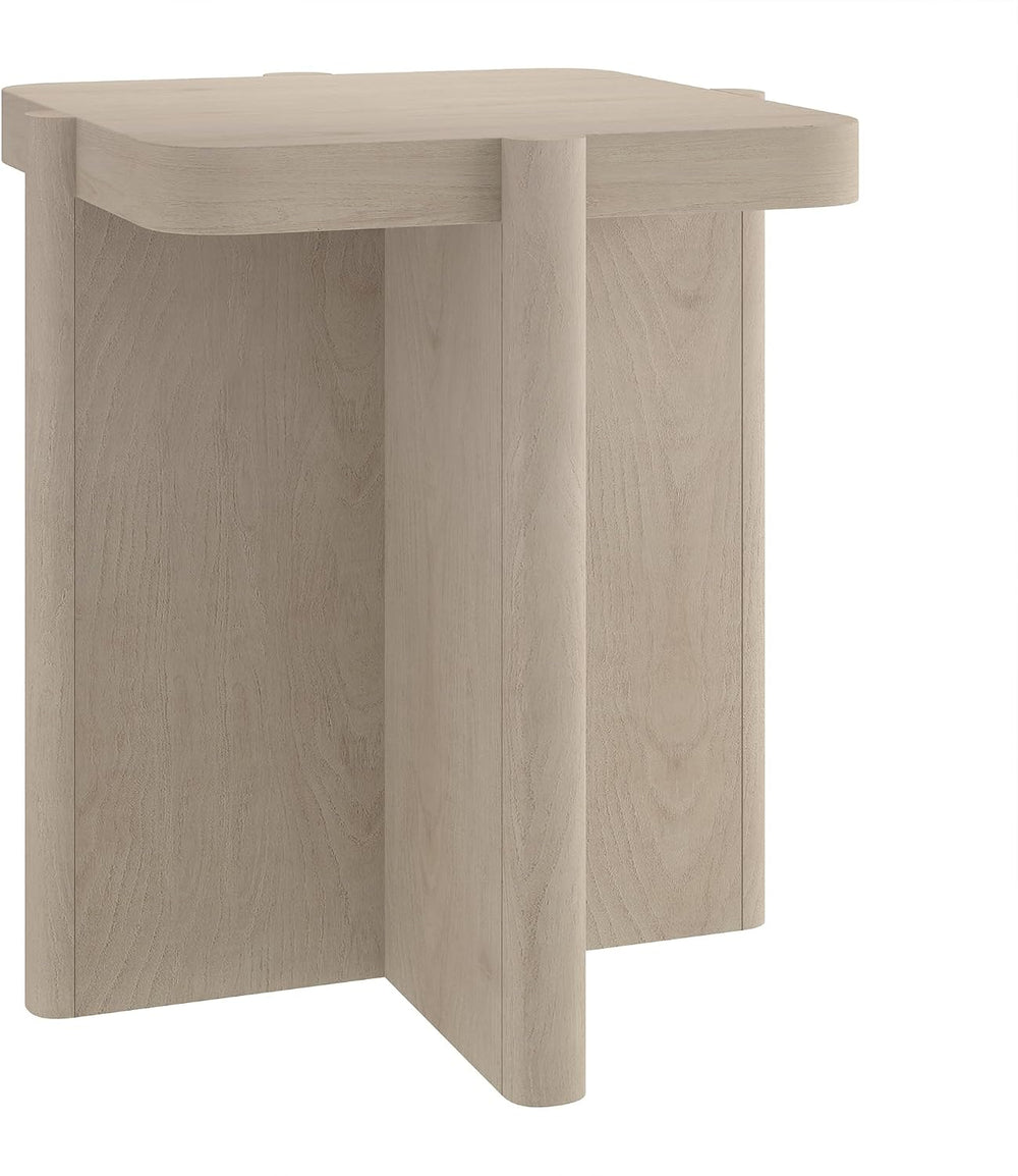 Henn&Hart 20'' Modern Wooden Square End Table, Side Table, Nights...