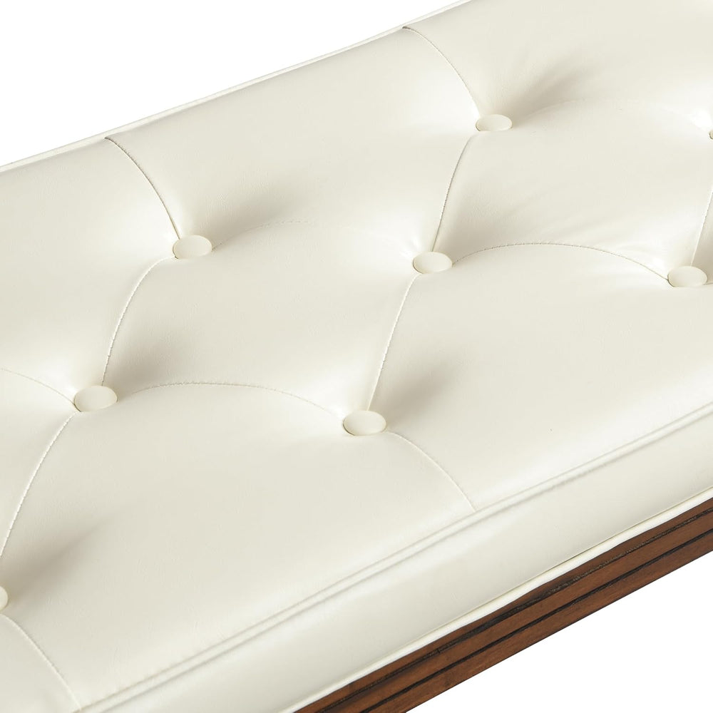 Christopher Knight Home Yae Luxurious PU Leather Upholstered End of Bed Ottom...