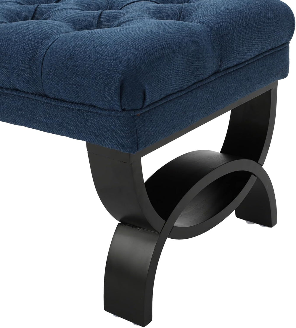 Merax 41” Upholstered Entryway Bench, End of Bed Ottoman Seat with Solid Wood...