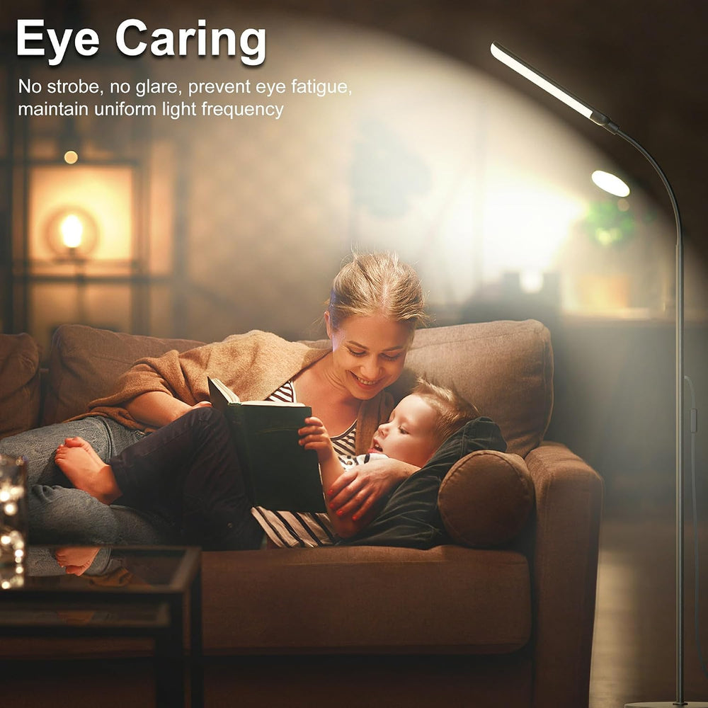 Floor Lamp, 18W 1800LM Super Bright LED Floor Lamps for Living Room with Remo...