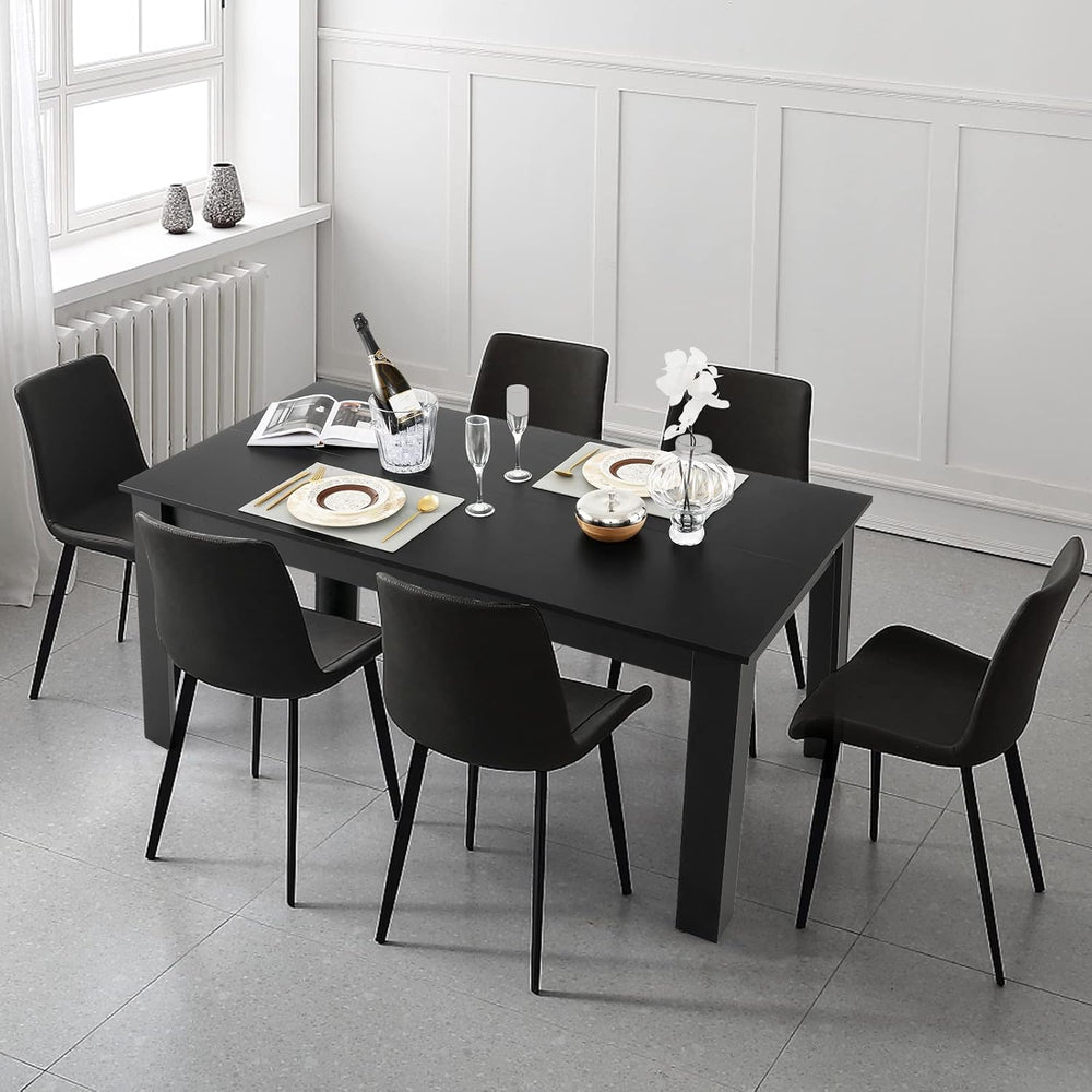 Giantex Dining Table for 6, Rectangular Kitchen Table with 330Lbs Capacity, S...