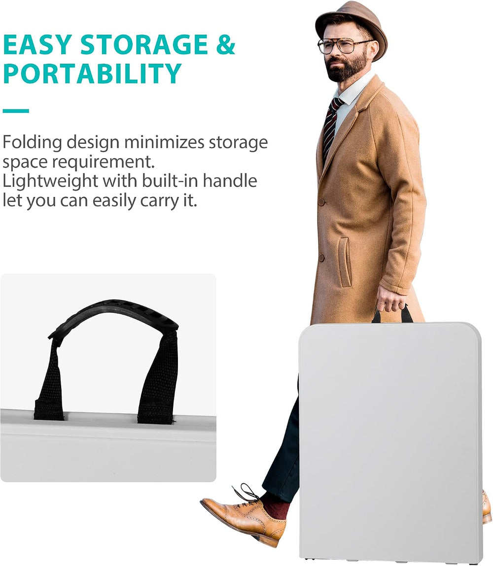 ZenStyle 6 ft Folding Table - 71"x27" Rectangular Portable Plastic ...