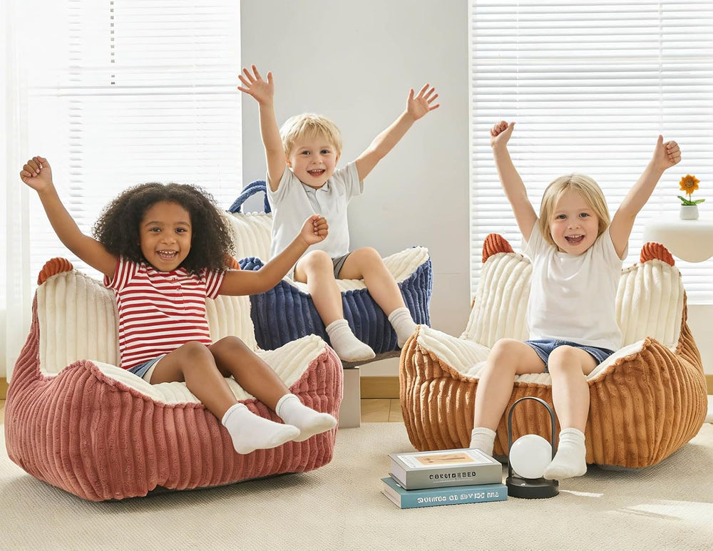 Kisoy Bean Bag Chair, Bean Bag Sofa with Memory Foam Filler for Boys and Girl...