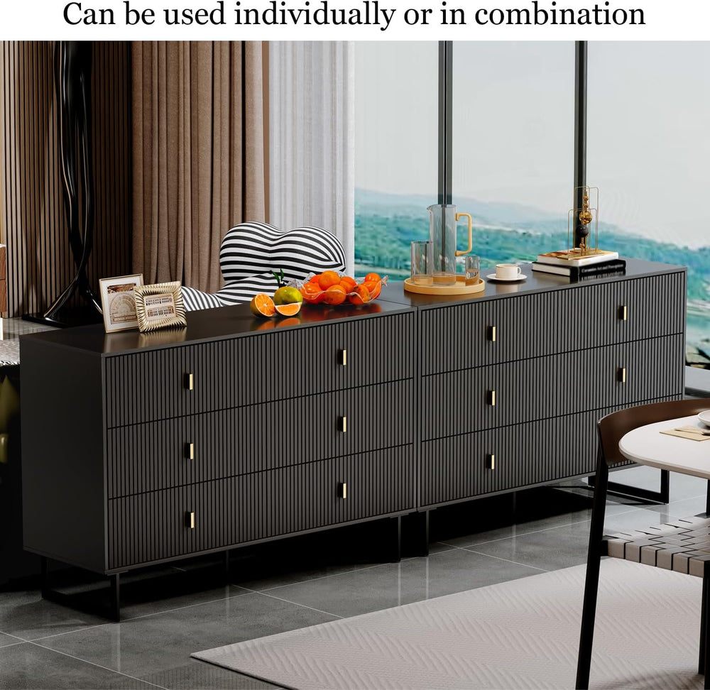Chrangmay Modern Chest of Drawers with 6 Drawers,Deep Drawers,Clothes Organiz...