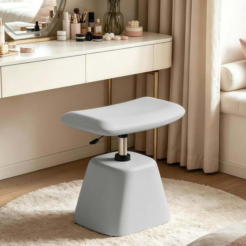 JPBSTO Small Ottoman Footrest, Modern Vanity Stool Chair Adjustable Height, U...
