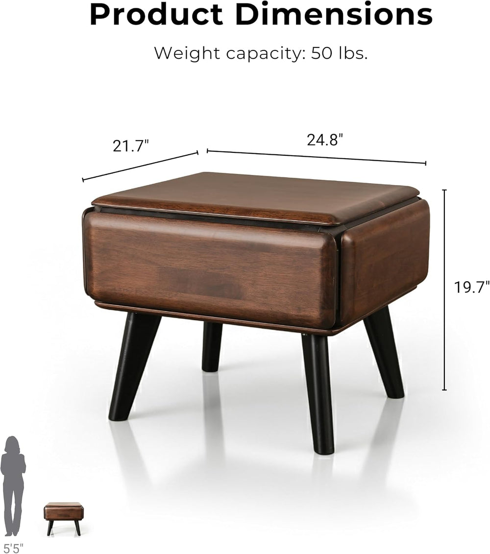 Furniture of America Nazaen Modern 2-Piece Coffee Table Set, Rich Walnut | So...