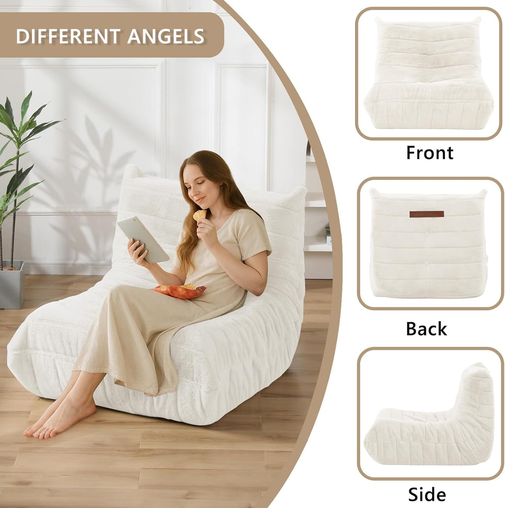 Bean Bag Chair for Adults, Giant Bean Bag Sofa Oversized Beanbag Chairs, Fire...