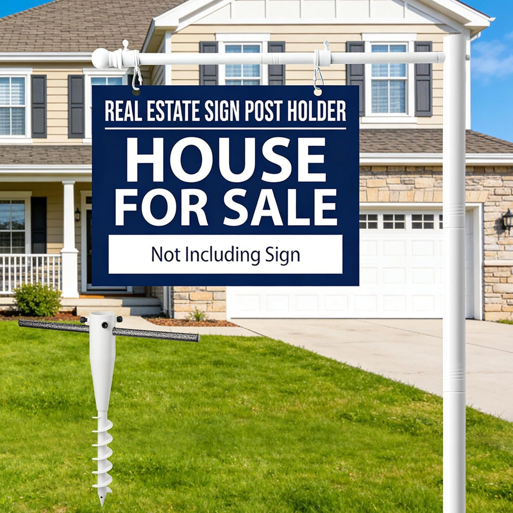 Real Estate Sign Posts,65-85 inch Sturdy Adjustable Commercial Realtor Home f...