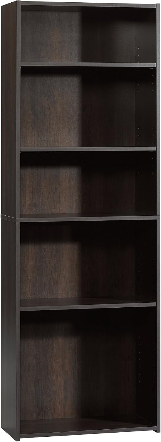 Sauder Beginnings 5-Shelf Bookcase, Bookshelf with Adjustable Storage Shelves...
