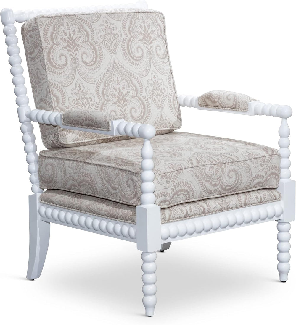 DTY Indoor Living Silverthorne Spindle Accent Chair, Mid Century Modern Farmh...