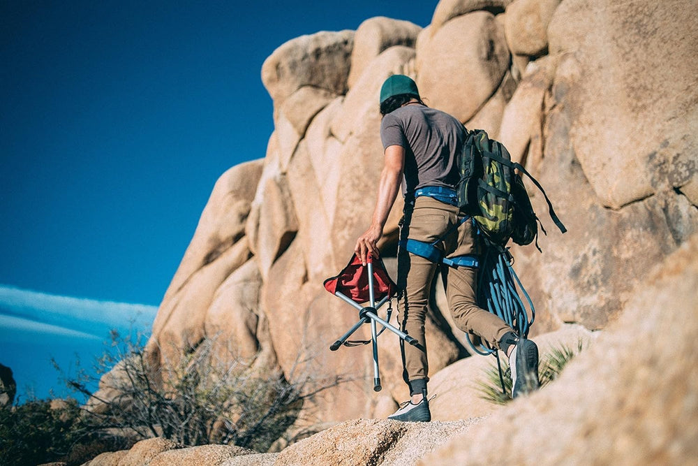 Slacker Tripod Chair for Camping, Lightweight Chair, Adjustable Carry Strap f...