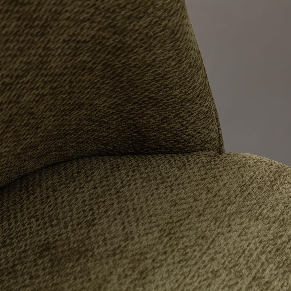 Chenille Rolling Dining Chairs with Casters Set of 2, Modern Upholstered Kitc...